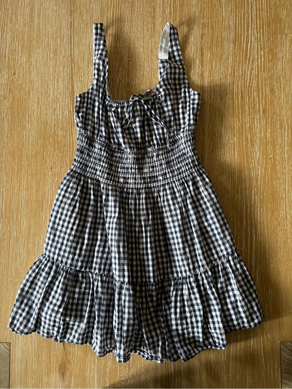 Abercrombie & Fitch Black and White Gingham Sundress